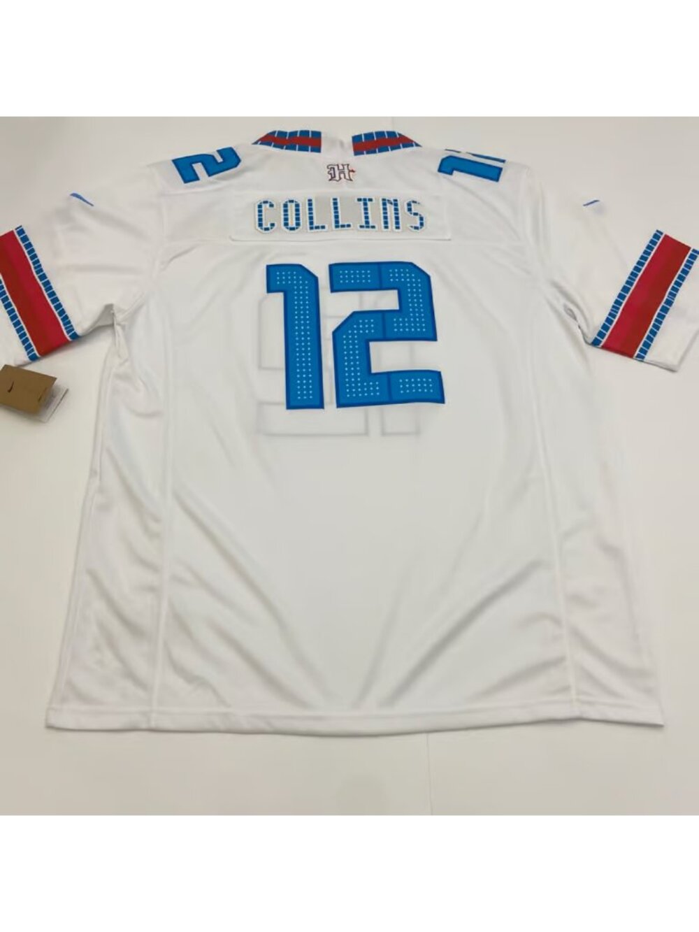 Nico Collins White Jersey Vapor Stitched
